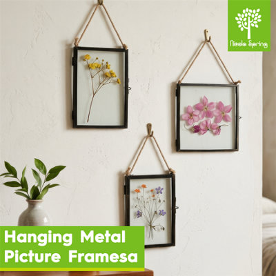 Nicola Spring 2x Hanging Metal Photo Frames - 8