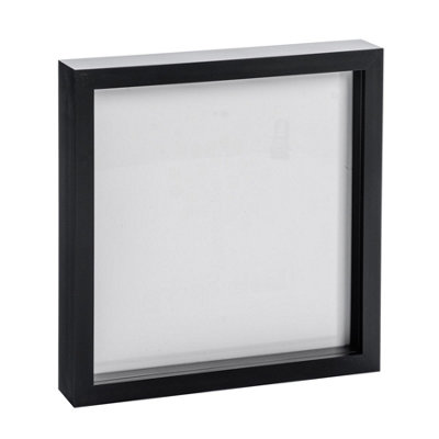 Nicola Spring - 3D Box Photo Frame - 10 x 10" - Black