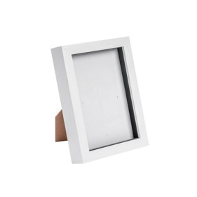 Nicola Spring - 3D Box Photo Frame - 5 x 7" - White