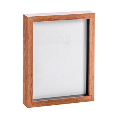 Nicola Spring - 3D Box Photo Frame - 8 x 10" - Dark Wood