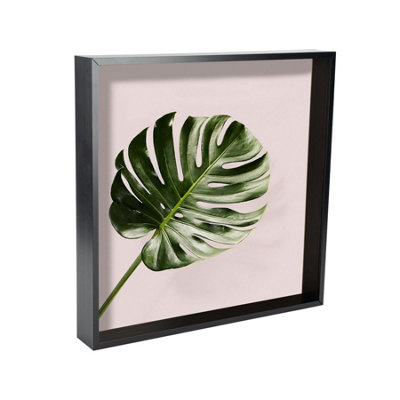 Nicola Spring - 3D Deep Box Photo Frame - 16 x 16" - Black