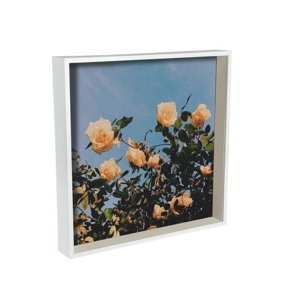 Nicola Spring - 3D Deep Box Photo Frame - 16 x 16" - White