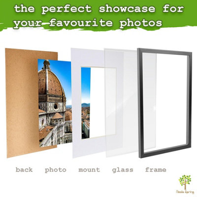 Nicola Spring 3x Photo Frames with White A4 Mount - A3 (12