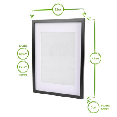Nicola Spring 3x Photo Frames with White A4 Mount - A3 (12
