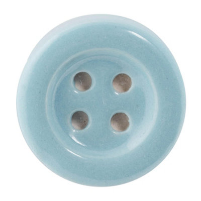 Nicola Spring - Ceramic Cabinet Knob - Blue Button