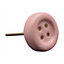 Nicola Spring - Ceramic Cabinet Knob - Pink Button