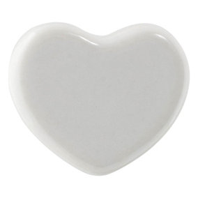 Nicola Spring - Ceramic Cabinet Knob - White Heart