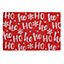 Nicola Spring - Christmas Coir Door Mat - 60 x 40cm - Ho Ho Ho Red