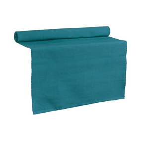 Nicola Spring - Cotton Fabric Table Runner - 48cm x 183cm - Denim Blue