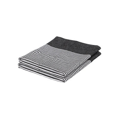 Nicola Spring Cotton Tea Towels - 70cm x 50cm - Black Pinstripe - Pack of 2 Price Comparisons | Compare The Build