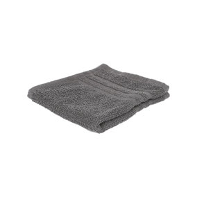 Nicola Spring Cotton Wash Cloth - 30cm x 30cm - Charcoal