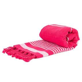 Nicola Spring - Deluxe Cotton Turkish Bath Towel - Hot Pink