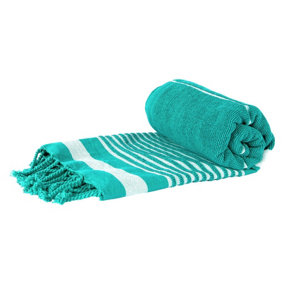 Nicola Spring - Deluxe Cotton Turkish Bath Towel - Turquoise