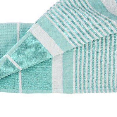 Nicola Spring - Deluxe Cotton Turkish Bath Towels - Sky Blue - Pack of 4