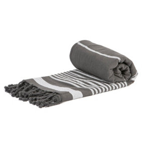 Nicola Spring - Deluxe Turkish Cotton Bath Towel - 157 x 87cm - Steel Grey