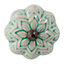 Nicola Spring - Floral Ceramic Cabinet Knob - Mint Green