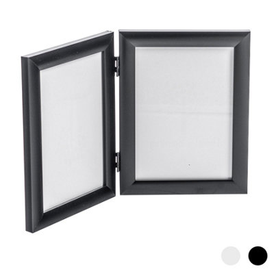 Nicola Spring - Folding 2 Photo Frame - 5 x 7" - Black