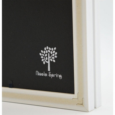 Nicola Spring - Folding 2 Photo Frames - 5 x 7" - White - Pack of 2