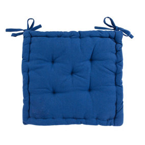 Nicola Spring - French Mattress Seat Cushion - 40cm - Blue