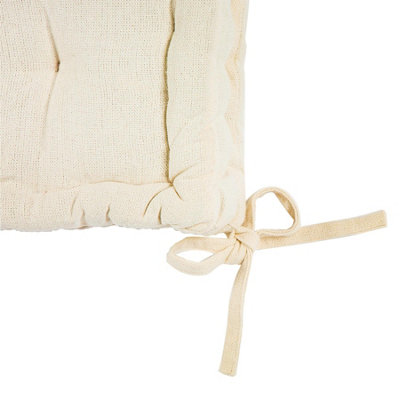 Nicola Spring - French Mattress Seat Cushions - 40cm - Cream - Pack of 12 - 6