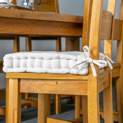 Nicola Spring - French Mattress Seat Cushions - 40cm - Cream - Pack of 12 - 4