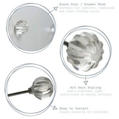 Nicola Spring - Glass Cabinet Knob - Round