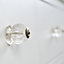 Nicola Spring - Glass Cabinet Knobs - Button - Pack of 6