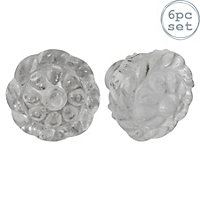 Nicola Spring - Glass Cabinet Knobs - Flower - Pack of 6