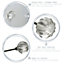 Nicola Spring - Glass Cabinet Knobs - Round - Pack of 6