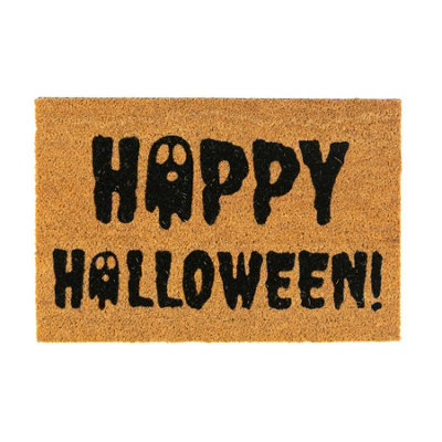 Nicola Spring - Halloween Coir Door Mat - 60 x 40cm - Ghost