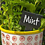 Nicola Spring - Hand-Printed Plant Pots - 14cm - Red - Pack of 3