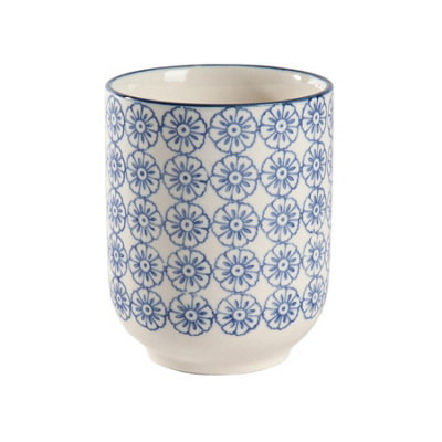 Nicola Spring - Hand-Printed Tumbler - 280ml - Navy