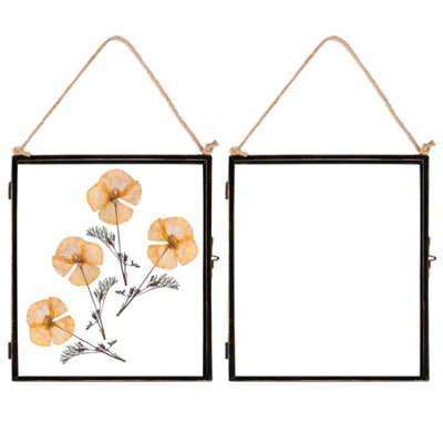 Nicola Spring - Hanging Metal Photo Frames - 8" x 10" - Black - Pack of 2