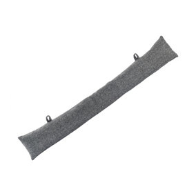 Nicola Spring - Herringbone Draught Excluder - 78.5cm - Grey