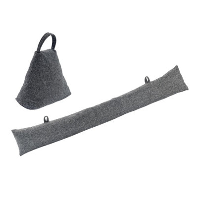 NICOLA SPRING HERRINGBONE DRAUGHT EXCLUDERS - 78.5CM - TRIANGLE - PACK OF 2