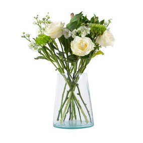 Nicola Spring - Jebel Recycled Glass Vase - 3.5 Litre - Clear