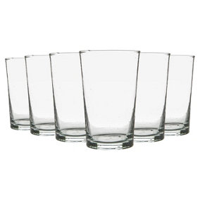 Nicola Spring - Meknes Recycled Highball Glasses - 325ml - Clear - Pack of 6