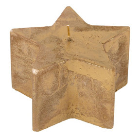 Nicola Spring - Metallic Star Candle - 75 Hours - Gold
