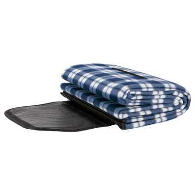 Nicola Spring - Picnic Blanket - 130 x 168cm - Blue Gingham - 6