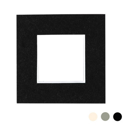 Nicola Spring Picture Mount for 4 x 4" Frame - Photo Size 2 x 2" - Black