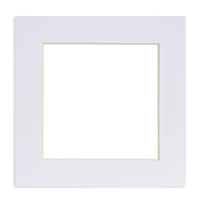 Nicola Spring Picture Mount for 8 x 8" Frame - Photo Size 6 x 6" - White