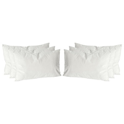 Nicola Spring Rectangle Velvet Cushions - 60cm x 40cm - Cream - Pack of 6