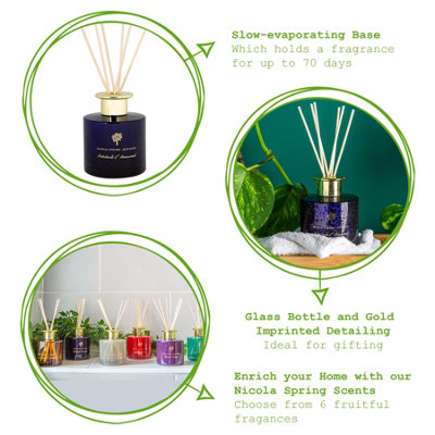 Nicola Spring - Reed Diffuser - 200ml - Patchouli & Rosewood