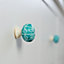 Nicola Spring - Resin Cabinet Knobs - Turquoise - Pack of 6