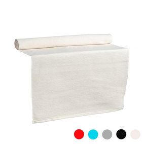 Nicola Spring - Ribbed Cotton Table Runner - 48 x 183cm - Natural