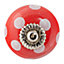Nicola Spring - Round Ceramic Cabinet Knob - Red & White Spot