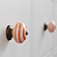 Nicola Spring - Round Ceramic Cabinet Knobs - 6 Colours - Pack of 6