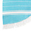 Nicola Spring - Round Turkish Cotton Beach Towels - 190cm - Light Blue - Pack of 2