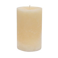 Nicola Spring - Round Vanilla Pillar Candle - 110 Hours - Cream