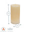 Nicola Spring - Round Vanilla Pillar Candle - 140 Hours - Cream